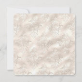 ヴィンテージアイボリー、金ゴールド、パールズ・ガレンティンのパーティー 招待状 (裏面)