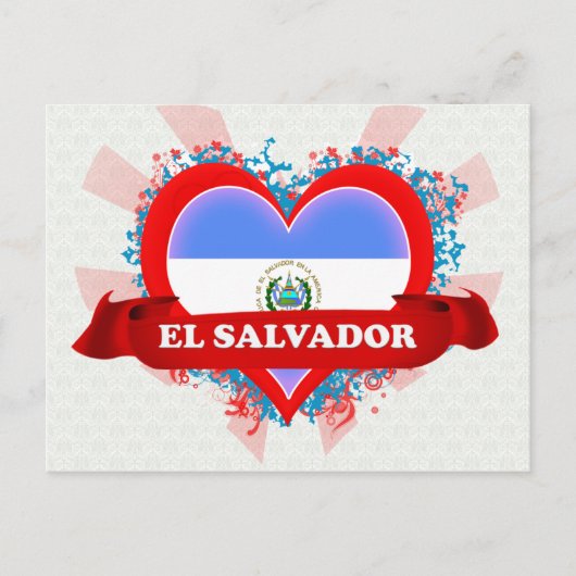 ヴィンテージアイラブエルサルバドル ポストカード (正面)