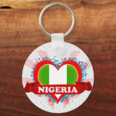ヴィンテージアイラブナイジェリア キーホルダー (正面)