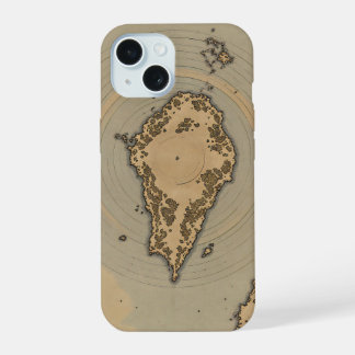 ヴィンテージアイランドマップ アンティーク ファンタジー地図 iPhone 15ケース