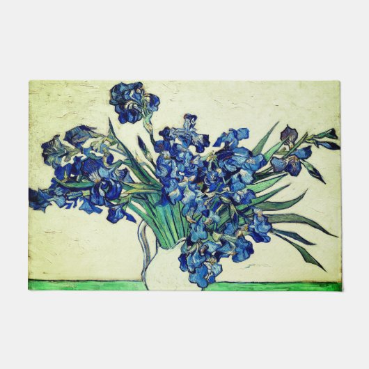 ヴィンテージアイリセス(1890年) Vincent Vanゴッホ ドアマット (正面)