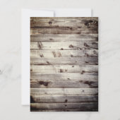 ヴィンテージアイリッシュウッドセントパトリックの日メニュー 招待状 (裏面)