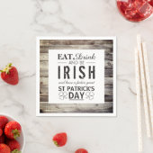 ヴィンテージアイリッシュウッドセントパトリックの日 スタンダードカクテルナプキン (インサイチュ)