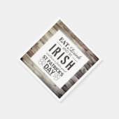 ヴィンテージアイリッシュウッドセントパトリックの日 スタンダードカクテルナプキン (角)