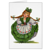 ヴィンテージアイリッシュガール伝統的ドレス (正面)