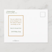 ヴィンテージアイリッシュガールSt.Patrick's Day Greeting シーズンポストカード (裏面)