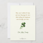 ヴィンテージアイリッシュガールw/エリンゴーブラグ国旗 シーズンカード (裏面)