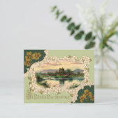 ヴィンテージアイリッシュキャッスルセントパトリックの日 ポストカード (スタンド正面)