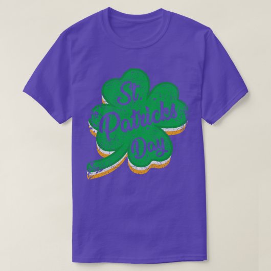 ヴィンテージアイリッシュクローバー Tシャツ (デザイン正面)