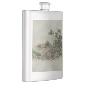 ヴィンテージアイリッシュシャームロックとコテージ フラスク (右)