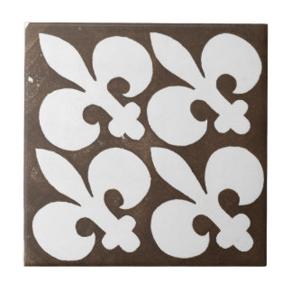 ヴィンテージアイリッシュセラミックアートデザインブラック タイル