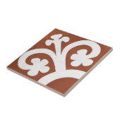 ヴィンテージアイリッシュセラミックアートデザインレッドクローバー タイル (側面)