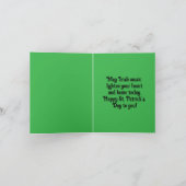 ヴィンテージアイリッシュハープホリデーカード シーズンカード (内部)