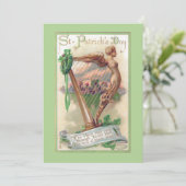 ヴィンテージアイリッシュハープ聖パトリックの日 カード (スタンド正面)