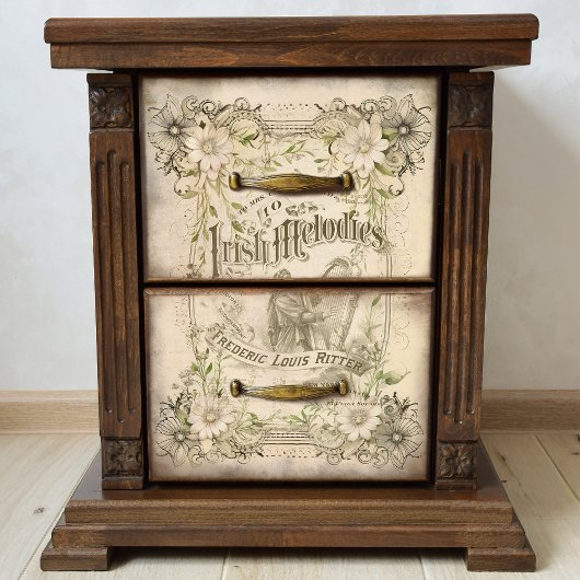 ヴィンテージアイリッシュメロディーズ音楽エフェメラデクページ 薄葉紙