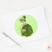 ヴィンテージアイリッシュ恋しく思ステッカー ラウンドシール (封筒)