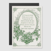 ヴィンテージアイリッシュ賛美ズと刻印フローラフレーム (正面/裏面)