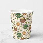 ヴィンテージアイルランドのアイコンパターン 紙コップ (裏面)