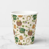 ヴィンテージアイルランドのアイコンパターン 紙コップ (正面)