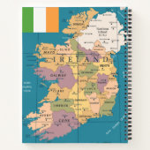 ヴィンテージアイルランドの地図 ノートブック (裏面)