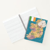 ヴィンテージアイルランドの地図 ノートブック (内部)