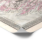 ヴィンテージアイルランドの地図 ポスター (角)