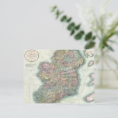 ヴィンテージアイルランドの地図(1799年) ポストカード (スタンド正面)