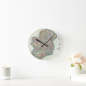 ヴィンテージアイルランドの地図（1799年） ラウンド壁時計 (ホーム)