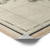 ヴィンテージアイルランドの地図(1804年) ポスター (角)