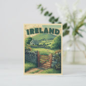 ヴィンテージアイルランドの田舎 ポストカード (スタンド正面)