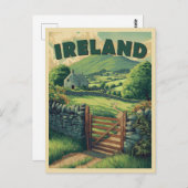 ヴィンテージアイルランドの田舎 ポストカード (正面/裏面)