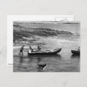 ヴィンテージアイルランドアランアイランドカーラクボート ポストカード (正面/裏面)