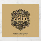 ヴィンテージアイルランドケルト結び目模様 ビールラベル (シングルラベル)