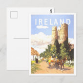 ヴィンテージアイルランド旅行ポスター ポストカード (正面/裏面)