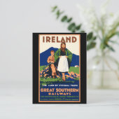ヴィンテージアイルランド旅行ポスター、 ポストカード (スタンド正面)