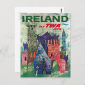 ヴィンテージアイルランド1960旅行ポスター葉書 ポストカード (正面/裏面)
