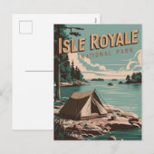 ヴィンテージアイルロイヤルナショナルパークキャンピング シーズンポストカード (正面/裏面)
