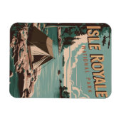 ヴィンテージアイルロイヤルナショナルパークキャンピング マグネット (横)