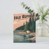 ヴィンテージアイルロイヤル国立公園芸術 シーズンポストカード (スタンド正面)