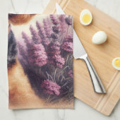 ヴィンテージアイレデールテリア絵画ズ キッチンタオル (四つ折り)