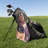 ヴィンテージアイレデールテリア絵画ズ ゴルフタオル (グリーン)