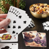 ヴィンテージアイレデールテリア絵画ズ トランプ (インサイチュ)