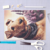 ヴィンテージアイレデールテリア絵画ズ 薄葉紙 (クラフト)