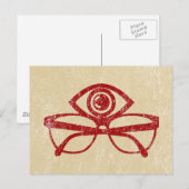 ヴィンテージアイ&メガネ ポストカード (正面/裏面)