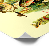 ヴィンテージアウトドアスポーツ&魚釣りシガーラベル ポスター (角)