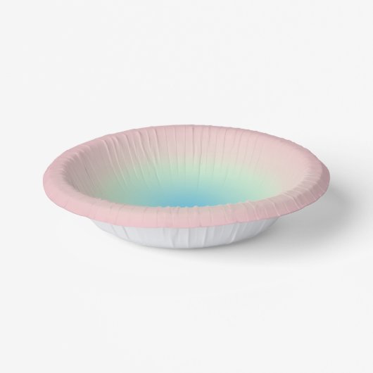 ヴィンテージアウラブルーピンクグラデーシグラデーションョン ペーパーボウル (傾斜あり)