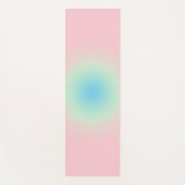 ヴィンテージアウラブルーピンクグラデーシグラデーションョン ヨガマット (正面)