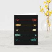 ヴィンテージアウ伝統的アーチェリーアローズ弓ハンティ カード (黄色い花)