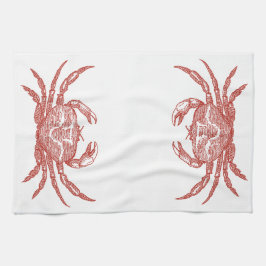 ヴィンテージアカガニ キッチンタオル