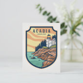 ヴィンテージアカディア国立公園バーハーバーライトハウス ポストカード (スタンド正面)